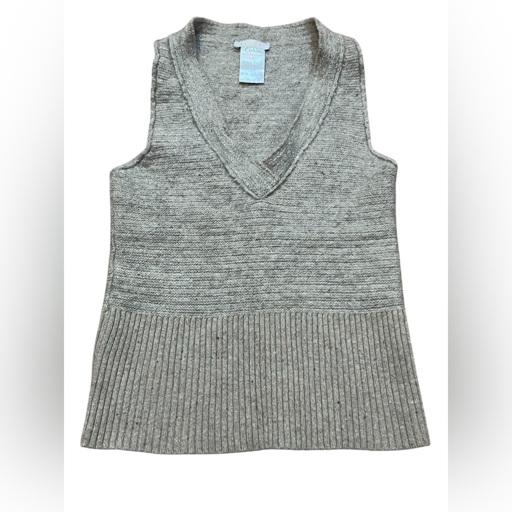 Chloé Vintage Y2K Wool Blend Vest Silver/Gray Women’s Size XS